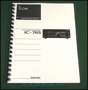 Icom IC-765 Instruction manual - Click Image to Close